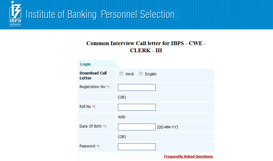 IBPS CWE Clerical Call Lesster